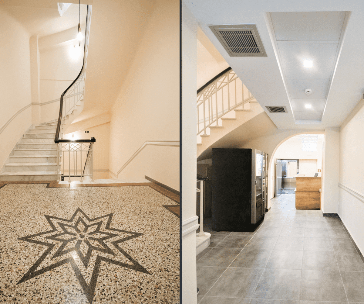 athens-psiri-hotel-entrance-elevator-corridors